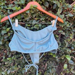 Zaful Teal Adjustable Cheeky Bikini